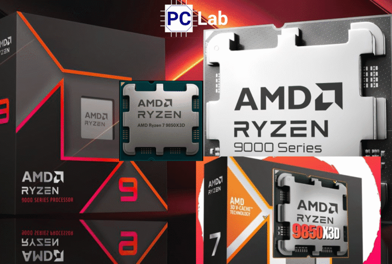 AMD xác nhận CPU Ryzen 7 9850X3D 3D V-Cache: Bộ xử lý X3D 8 nhân còn nhanh hơn dành cho game thủ
