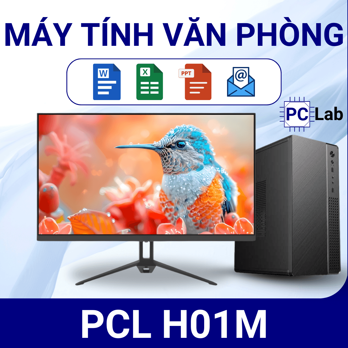 Máy tính PC văn phòng PCL H01M kèm màn hình
