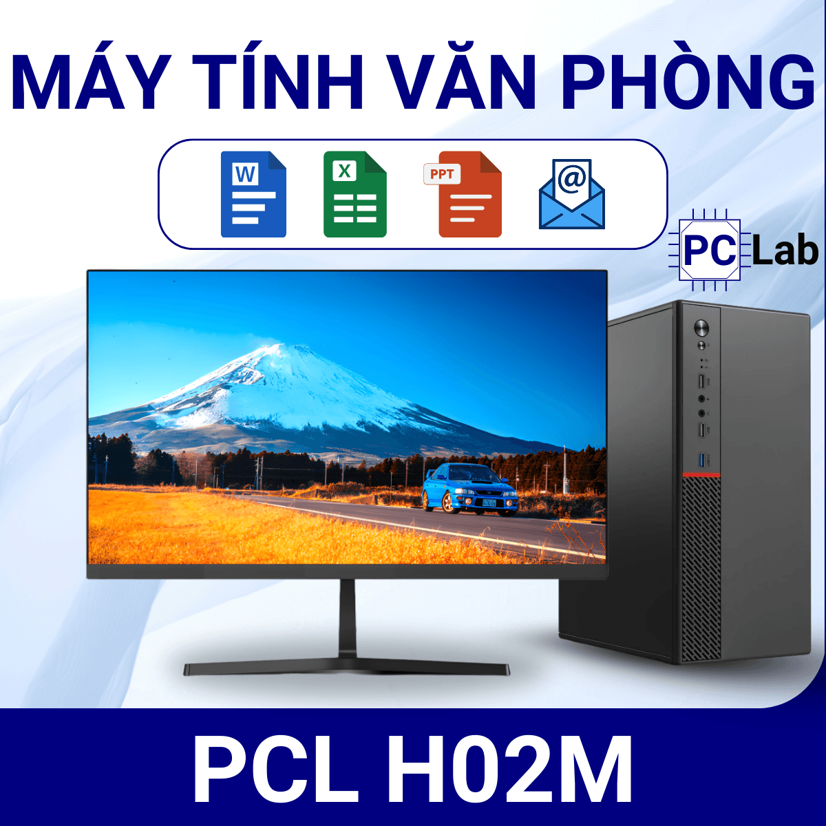 Máy tính PC văn phòng PCL H02M kèm màn hình