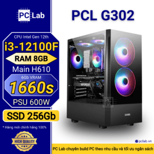 PC Gaming PCL G302 (Intel Core i3-12100F, RAM 8GB, GTX1660s 6Gb)