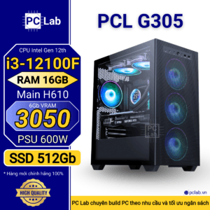 PC Gaming PCL G305 (Intel Core i3-12100F, RAM 16GB, RTX3050 6Gb)