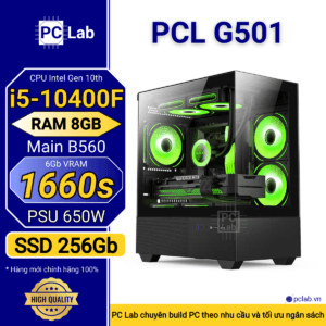 PC Gaming PCL G501 (Intel Core i5-10400F, RAM 8GB, GTX1660s 6Gb)