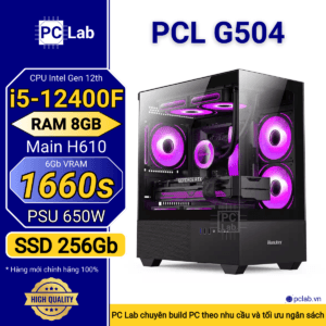 PC Gaming PCL G504 (Intel Core i5-12400F, RAM 8GB, GTX1660s 6Gb)