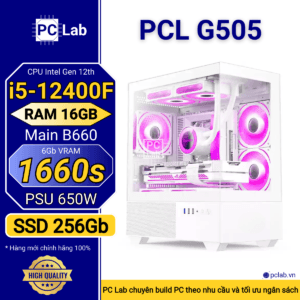 PC Gaming PCL G505 (Intel Core i5-12400F, RAM 16GB, GTX1660s 6Gb)