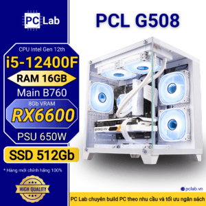 PC Gaming PCL G508 (Intel Core i5-12400F, RAM 16GB, RX6600 8Gb)