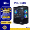 PC Gaming PCL G509 (Intel Core i5-12400F, RAM 16GB, RTX3050 6Gb)