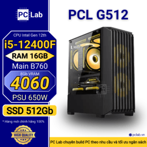 PC Gaming PCL G512 (Intel Core i5-12400F, RAM 16GB, RTX4060 8Gb)