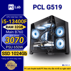 PC Gaming PCL G519 (Intel Core i5-13400F, RAM 32GB, RTX3070 8Gb)