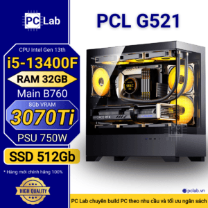 PC Gaming PCL G521 (Intel Core i5-13400F, RAM 32GB, RTX3070Ti 8Gb)