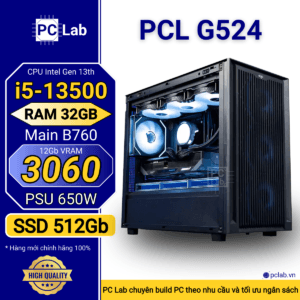 PC Gaming PCL G524 (Intel Core i5-13500, RAM 32GB, RTX3060 12Gb)