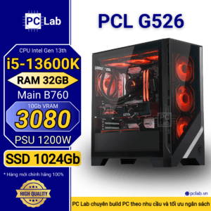 PC Gaming PCL G526 (Intel Core i5-13600K, RAM 32GB, RTX3080 10Gb)