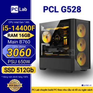 PC Gaming PCL G528 (Intel Core i5-14400F, RAM 16GB, RTX3060 12Gb)