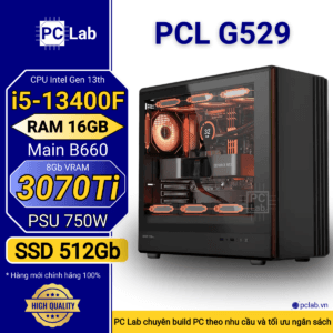 PC Gaming PCL G529 (Intel Core i5-13400F, RAM 16GB, RTX3070Ti 8Gb)