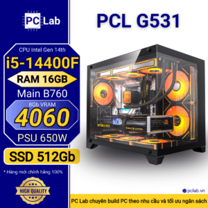 PC Gaming PCL G531 (Intel Core i5-14400F, RAM 16GB, RTX4060 8Gb)