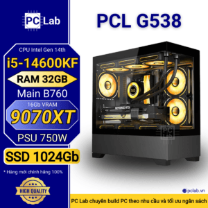 PC Gaming PCL G538 (Intel Core i5-14600KF, RAM 32GB, RX9070XT 16Gb)
