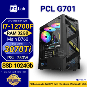 PC Gaming PCL G701 (Intel Core i7-12700F, RAM 32GB, RTX3070Ti 8Gb)
