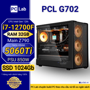 PC Gaming PCL G702 (Intel Core i7-12700F, RAM 32GB, RTX5060Ti 8Gb)