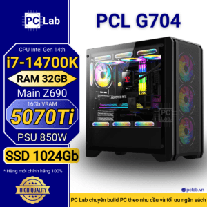 PC Gaming PCL G704 (Intel Core i7-14700K, RAM 32GB, RTX5070Ti 16Gb)