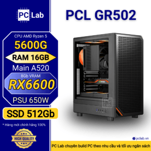 PC Gaming PCL GR502 (AMD Ryzen 5 5600G, RAM 16GB, RX6600 8Gb)