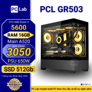 PC Gaming PCL GR503 (AMD Ryzen 5 5600, RAM 16GB, RTX3050 6Gb)
