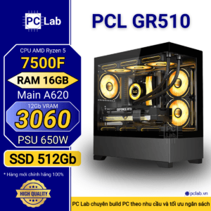 PC Gaming PCL GR510 (AMD Ryzen 5 7500F, RAM 16GB, RTX3060 12Gb)