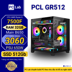 PC Gaming PCL GR512 (AMD Ryzen 5 7500F, RAM 32GB, RTX3060 12Gb)