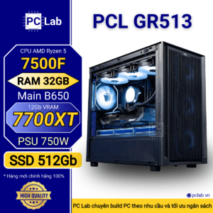 PC Gaming PCL GR513 (AMD Ryzen 5 7500F, RAM 32GB, RX7700XT 12Gb)