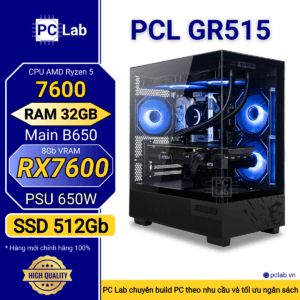 PC Gaming PCL GR515 (AMD Ryzen 5 7600, RAM 32GB, RX7600 8Gb)