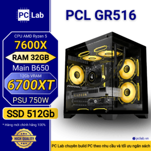 PC Gaming PCL GR516 (AMD Ryzen 5 7600X, RAM 32GB, RX6700XT 12Gb)