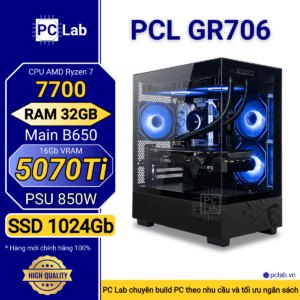 PC Gaming PCL GR706 (AMD Ryzen 7 7700, RAM 32GB, RTX5070Ti 16Gb)