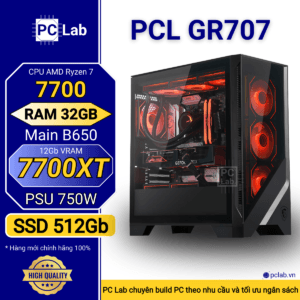 PC Gaming PCL GR707 (AMD Ryzen 7 7700, RAM 32GB, RX7700XT 12Gb)