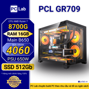 PC Gaming PCL GR709 (AMD Ryzen 7 8700G, RAM 16GB, RTX4060 8Gb)