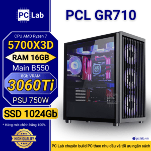 PC Gaming PCL GR710 (AMD Ryzen 7 5700X3D, RAM 16GB, RTX3060Ti 8Gb)