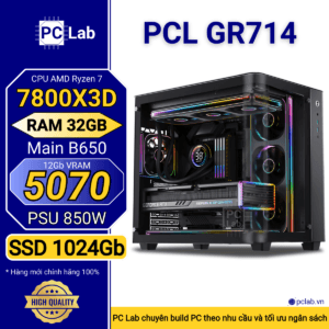PC Gaming PCL GR714 (AMD Ryzen 7 7800X3D, RAM 32GB, RTX5070 12Gb)