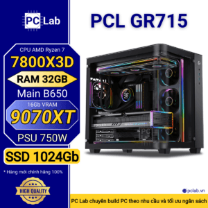 PC Gaming PCL GR715 (AMD Ryzen 7 7800X3D, RAM 32GB, RX9070XT 16Gb)