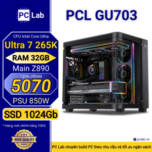 PC Gaming PCL GU703 (Intel Core Ultra 7 265K, RAM 64GB, RTX5070 12Gb)