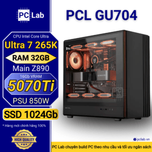 PC Gaming PCL GU704 (Intel Core Ultra 7 265K, RAM 32GB, RTX5070Ti 16Gb)