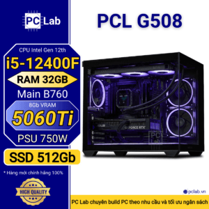 PC Gaming PCL G508 (Intel Core i5-12400F, RAM 32GB, RTX5060Ti 8Gb)