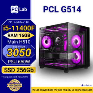 PC Gaming PCL G514 (Intel Core i5-11400F, RAM 16GB, RTX3050 6Gb)