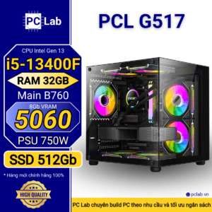 PC Gaming PCL G517 (Intel Core i5-13400F, RAM 32GB, RTX5060 8Gb)