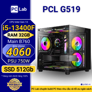 PC Gaming PCL G519 (Intel Core i5-13400F, RAM 32GB, RTX4060 8Gb)