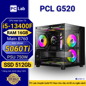 PC Gaming PCL G520 (Intel Core i5-13400F, RAM 16GB, RTX5060Ti 8Gb)