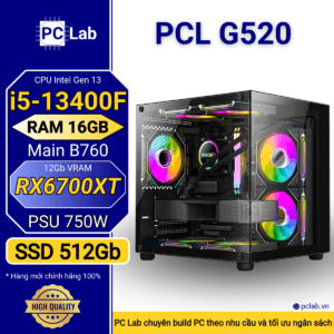PC Gaming PCL G520 (Intel Core i5-13400F, RAM 16GB, RX6700XT 12Gb)