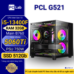 PC Gaming PCL G521 (Intel Core i5-13400F, RAM 32GB, RTX5060Ti 16Gb)
