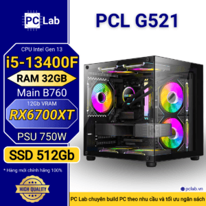 PC Gaming PCL G521 (Intel Core i5-13400F, RAM 32GB, RX6700XT 12Gb)