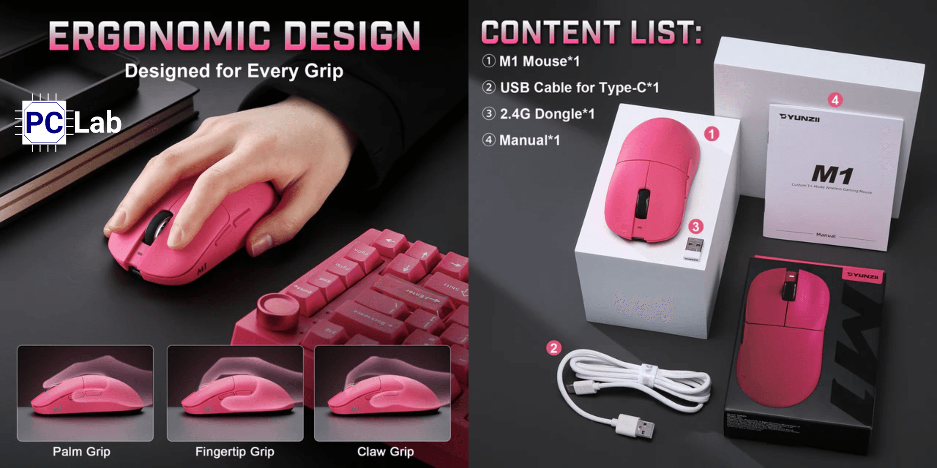 Chuột Không Dây YUNZII M1 Lightweight