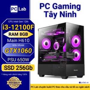 PC Gaming Tây Ninh I3 12100F, Ram 8GB, SSD 256GB, GTX 1060