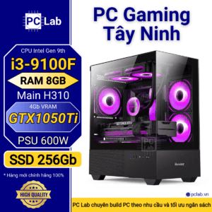 C Gaming Tây Ninh I3 9100F, Ram 8GB, SSD 256GB, GTX 1050Ti