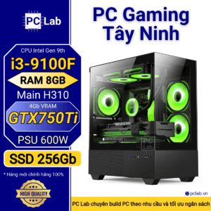 PC Gaming Tây Ninh I3 9100F, Ram 8GB, SSD 256GB, GTX 750Ti