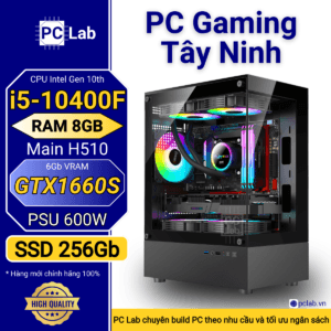 PC Gaming Tây Ninh I5 10400F, Ram 8GB, SSD 256GB, GTX 1660S